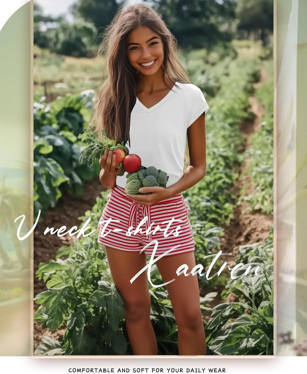 3 Pack Women's Cap Sleeve T Shirts Cotton V Neck Tops Loose Fit Tshirts Soft Basic Casual Summer Tee