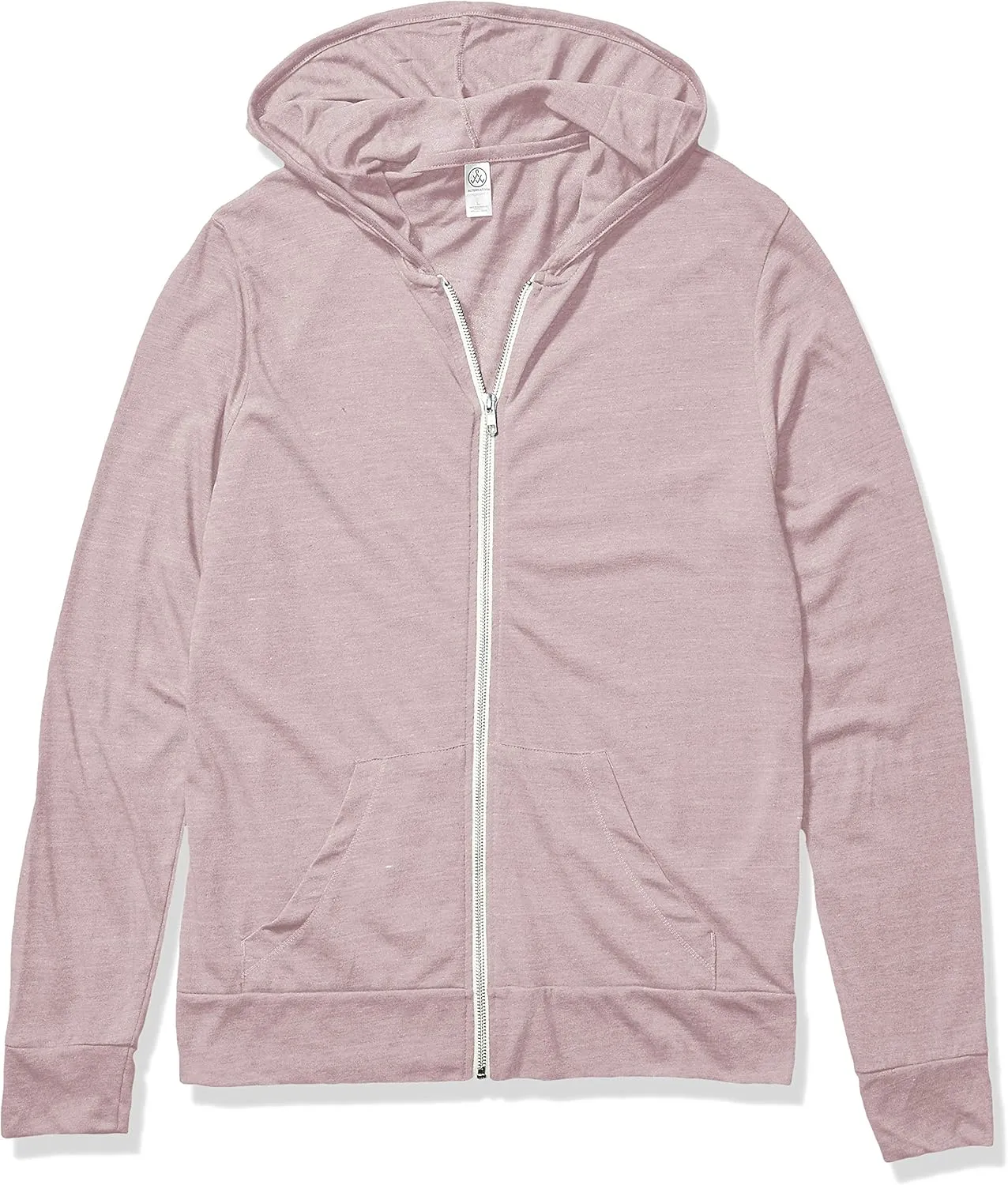 Alternative Men's Hoodie, Eco Zip Up Camo Triblend Jersey Hooded Sweatshirt