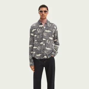 Amelia Earhart Printed Shirt (Grey)