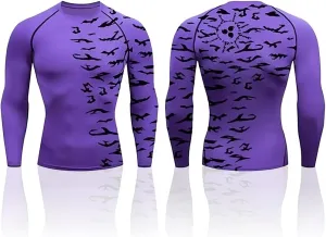 Anime Compression Shirts for Men - Gym Tshirt Wear Athletic Basketball Running Undershirt Workout Gear Top Shirt