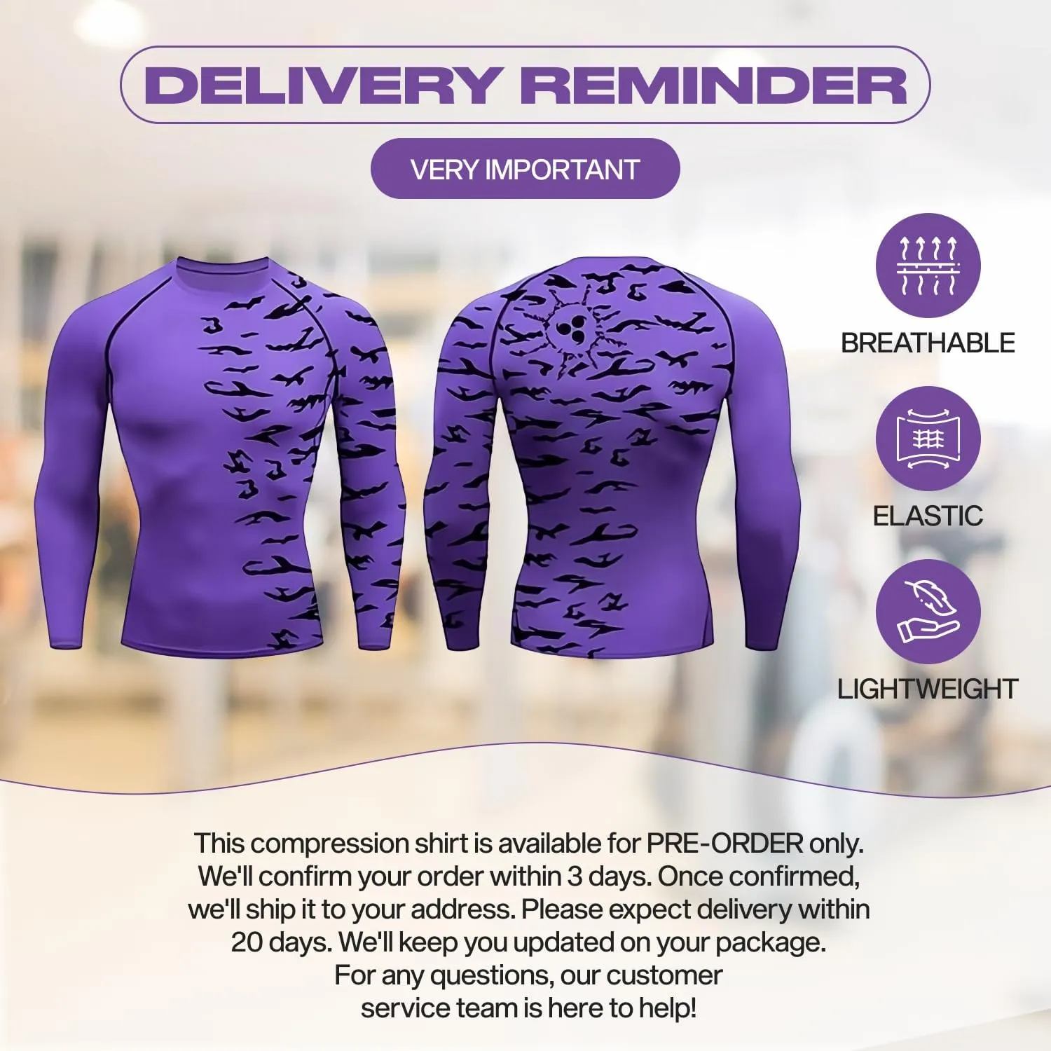 Anime Compression Shirts for Men - Gym Tshirt Wear Athletic Basketball Running Undershirt Workout Gear Top Shirt