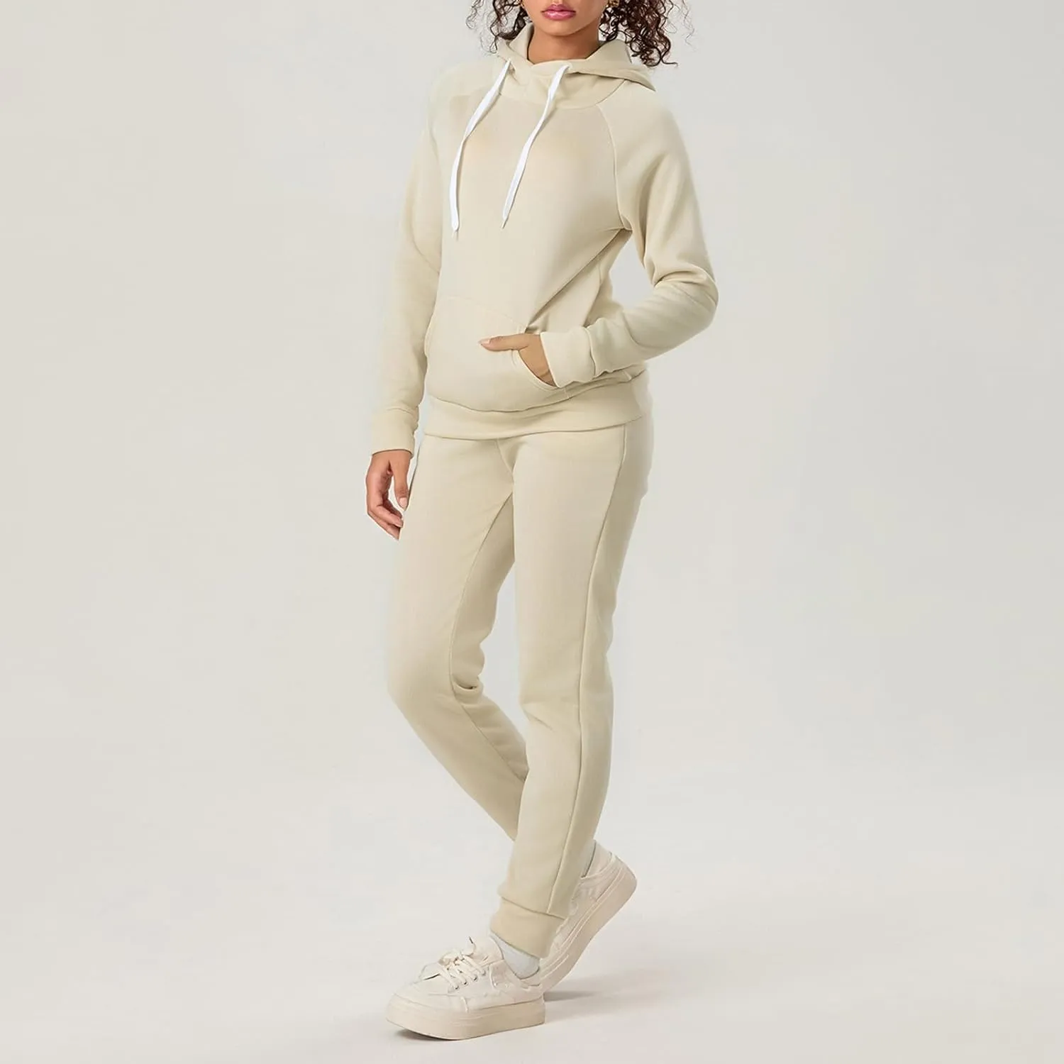 Argeousgor Sweatsuits for Women Set 2 Piece Outfits Oversized Hoodie Jogger Pants Casual Tracksuit Sets