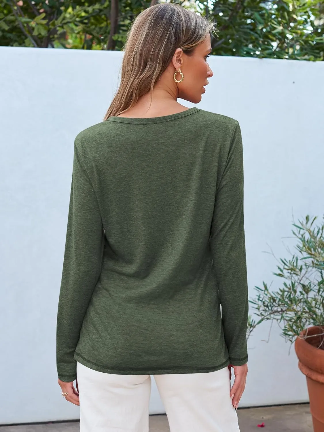 AUTOMET Long Sleeve Shirts for Women Business Casual Tops Fall Fashion Outfits Basic Workout Tees Beach Vacation Clothes 2025