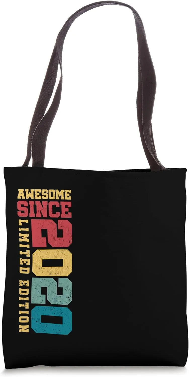 Awesome Since 2020 - 5 Year Old Gifts Vintage 5th Birthday Tote Bag