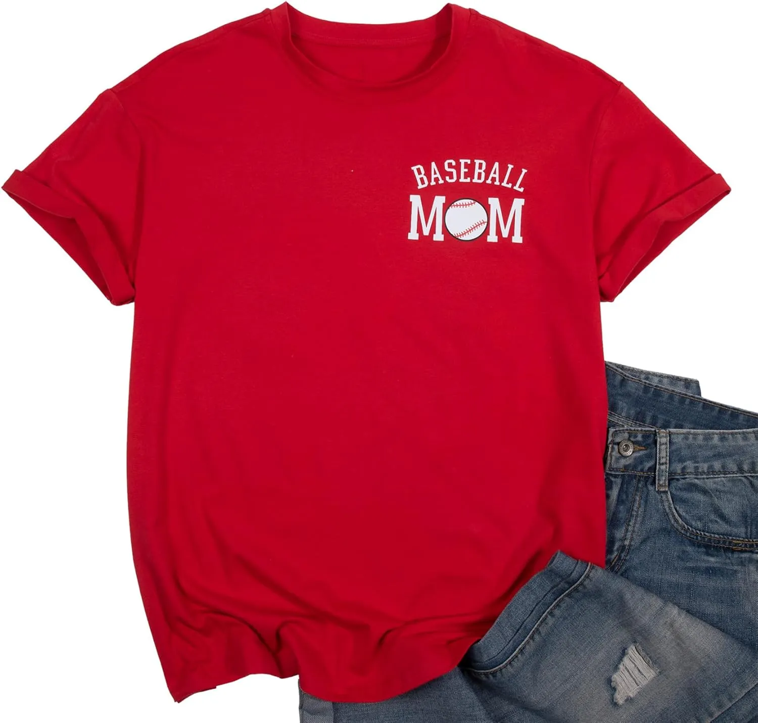 Baseball Mom Shirt Baseball Oversized Tshirt Women Baseball Game Day Season Vacation Short Sleeves Tops
