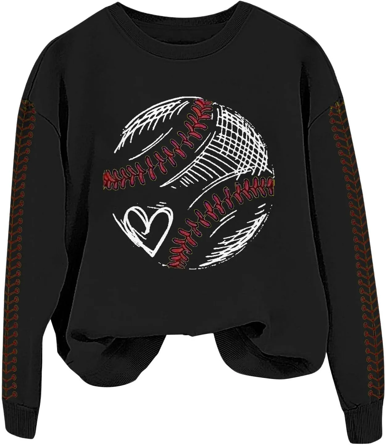Baseball Mom Sweatshirt for Womens 2025 Graphic Long Sleeve Shirts Softball Crewneck Mama Baseball Jersey Pullover