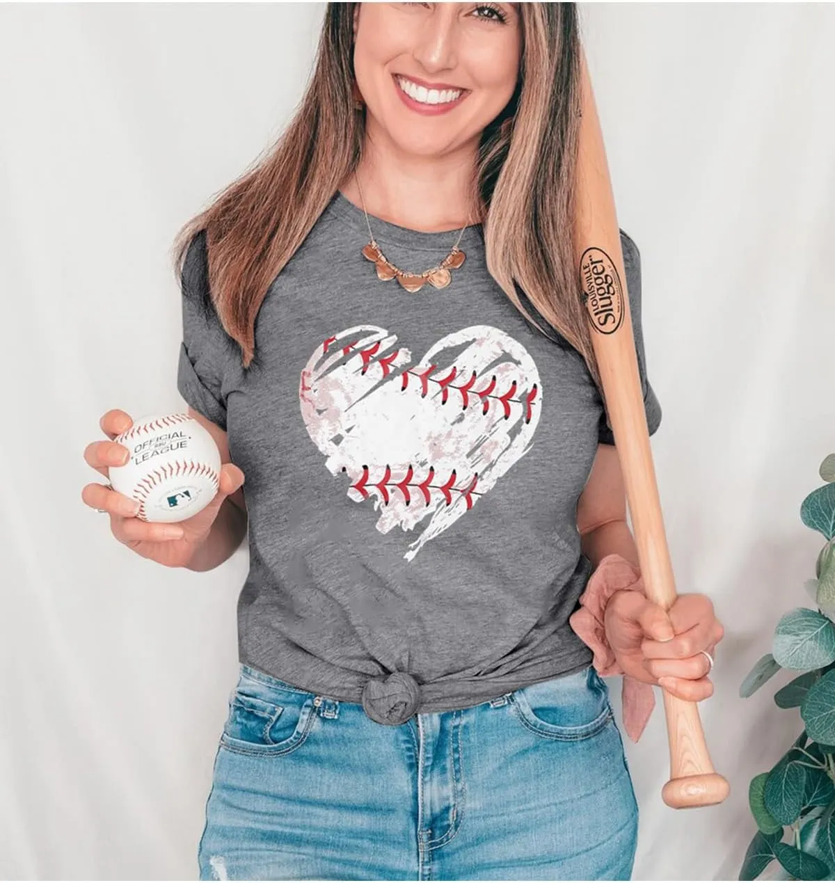 Baseball Shirts Women Baseball Mom Tshirt Baseball Heart Graphic Tee Game Day Gifts Funny Short Sleeve Tops