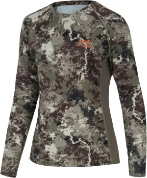 BASSDASH Womens Camo Hunting Shirt Long Sleeve UPF 50  Sun Protection Performance Tee Fishing Hiking