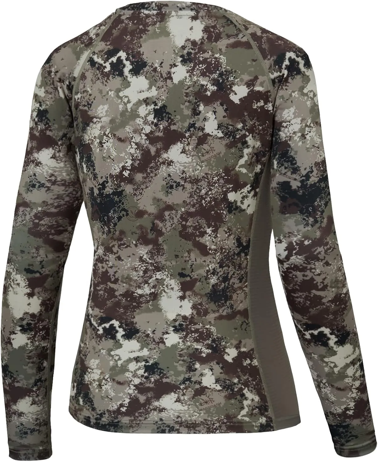 BASSDASH Womens Camo Hunting Shirt Long Sleeve UPF 50  Sun Protection Performance Tee Fishing Hiking
