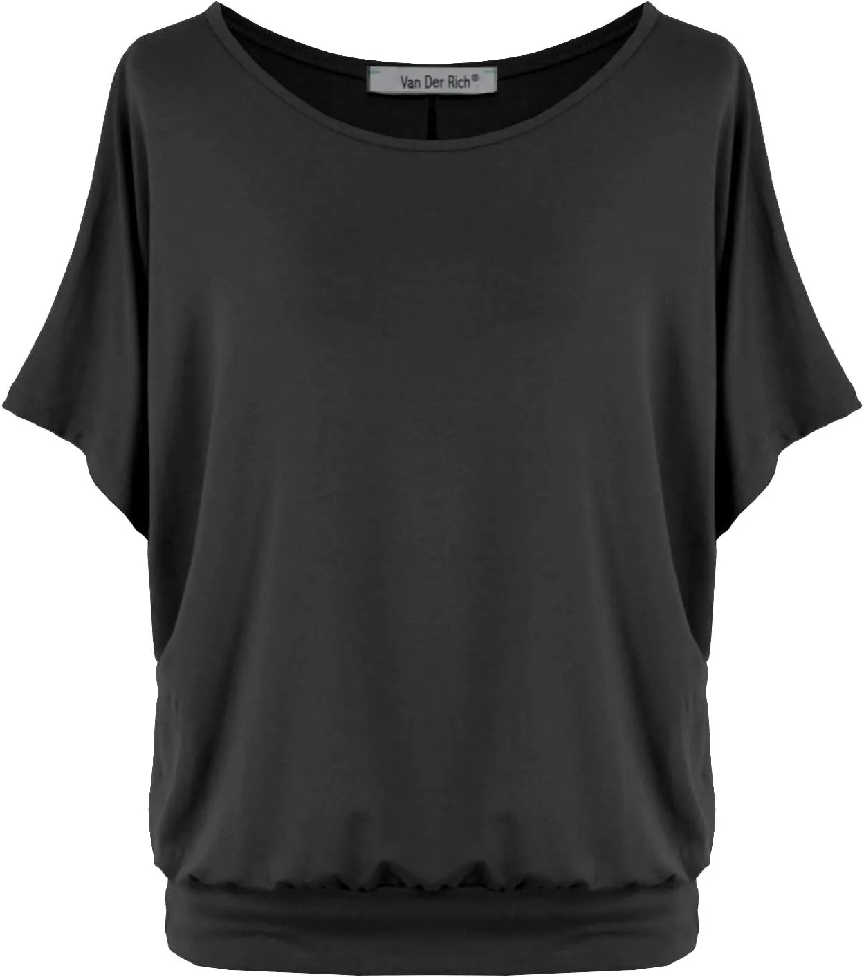 Batwing Tops for Women  Oversized Casual T-Shirt with Banded Waist