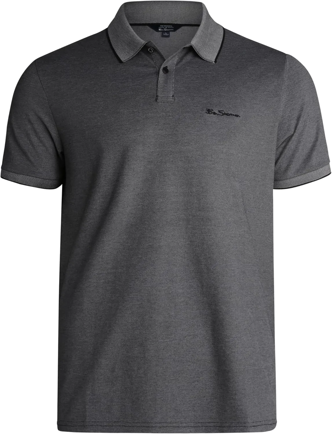 Ben Sherman Men's Polo Shirt - Regular Fit 2-Button Short Sleeve Shirt - Casual Stretch Polo for Men (S-XL)