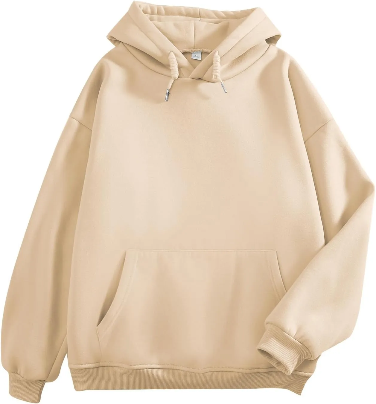 Bobeutou Oversized Hoodie for Women Trendy Hoodies Basic Solid Sweatshirts with Pocket Fleece Pullover Fashion Casual Tops