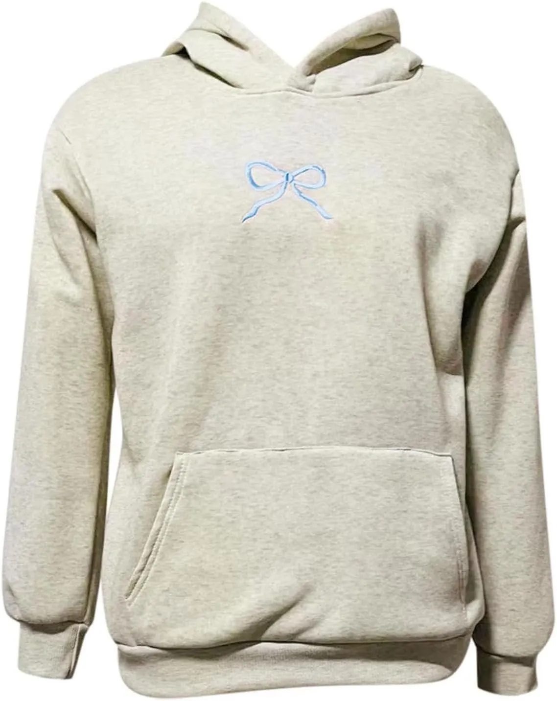 Bow Embroider Hoodie Sweatshirt Essentials Hoodie Y2k Cute Hoodies Trendy Hoodies Sweatshirt Preppy For Teens 2025