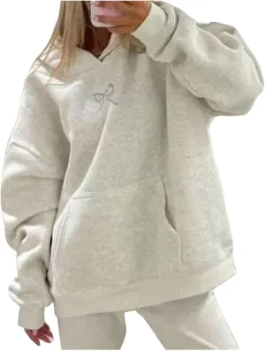 Bow Embroider Hoodie Sweatshirt Essentials Hoodie Y2k Cute Hoodies Trendy Hoodies Sweatshirt Preppy For Teens 2025