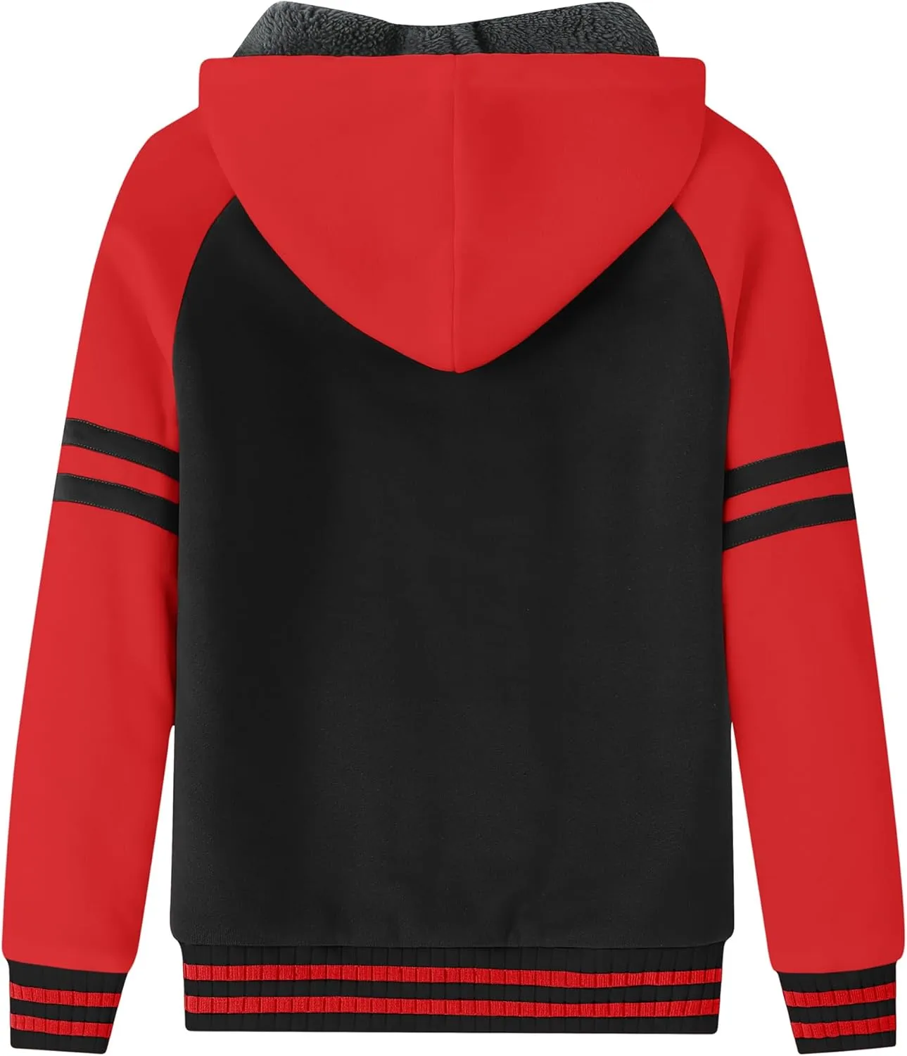 Boys Fleece Jacket Sherpa Lined Zip Up Hoodie Casual Long Sleeve Sweatshirt Warm Jacket 6-15Years (Girls/Kids)
