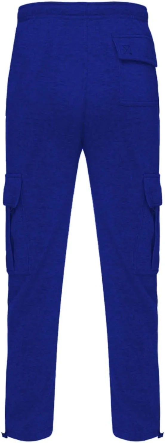Cargo Pants For Men Men's Fashion Heavyweight Cargo Fleece Sweatpants Stretch Elastic Sports Jogger Trousers Pants