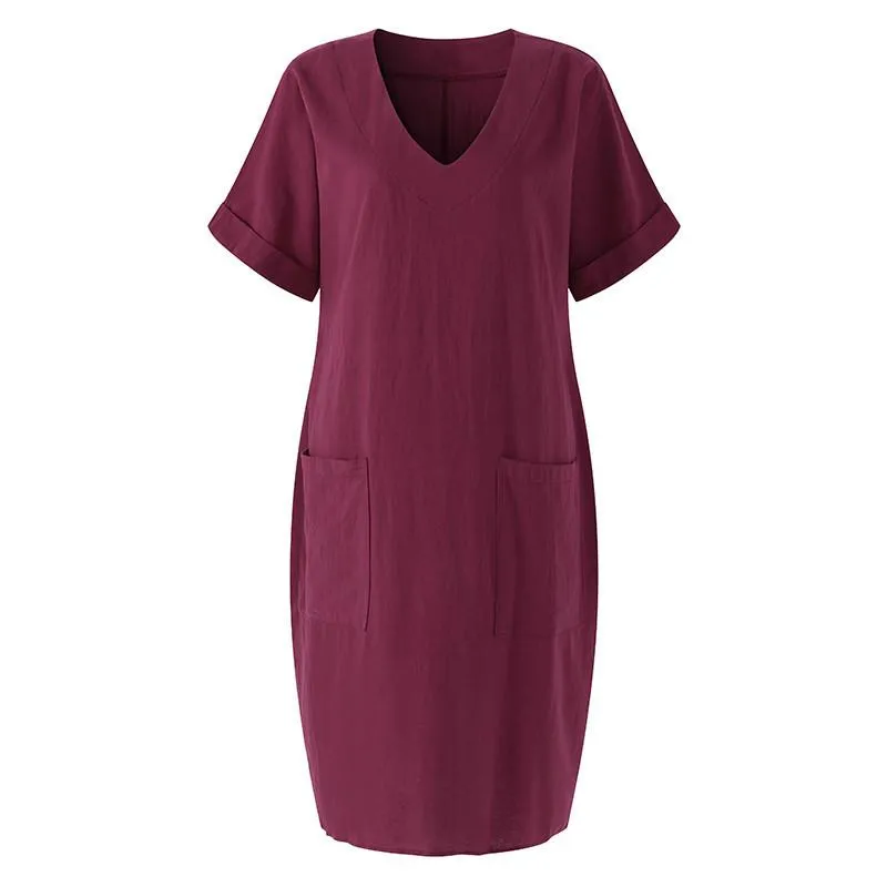 Casual V neck Tunic