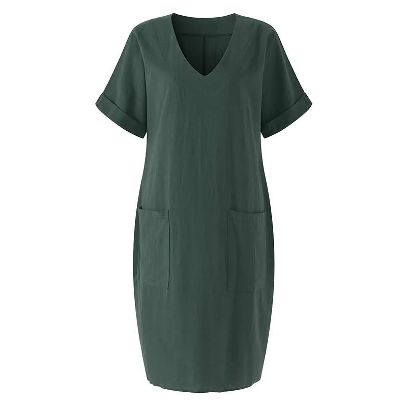 Casual V neck Tunic