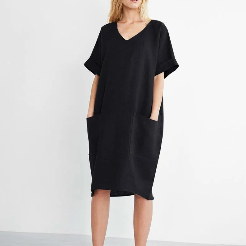 Casual V neck Tunic