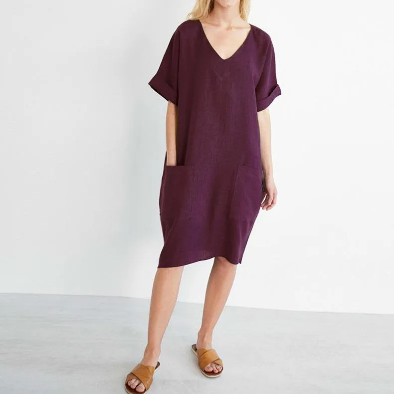 Casual V neck Tunic
