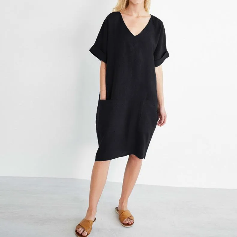 Casual V neck Tunic