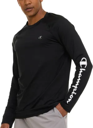 Champion Rash Guard for Men, Long Sleeve Mens Swim Shirt for Fishing Hiking UPF  50 SPF Sun UV Protection, Quick Dry
