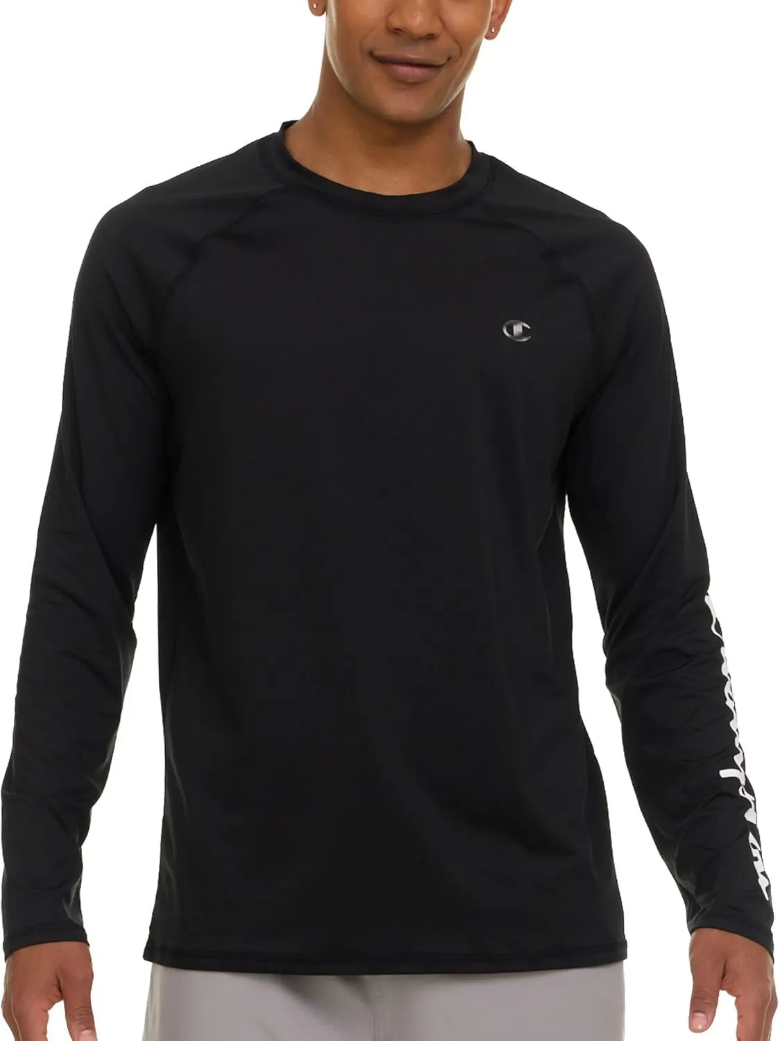 Champion Rash Guard for Men, Long Sleeve Mens Swim Shirt for Fishing Hiking UPF  50 SPF Sun UV Protection, Quick Dry