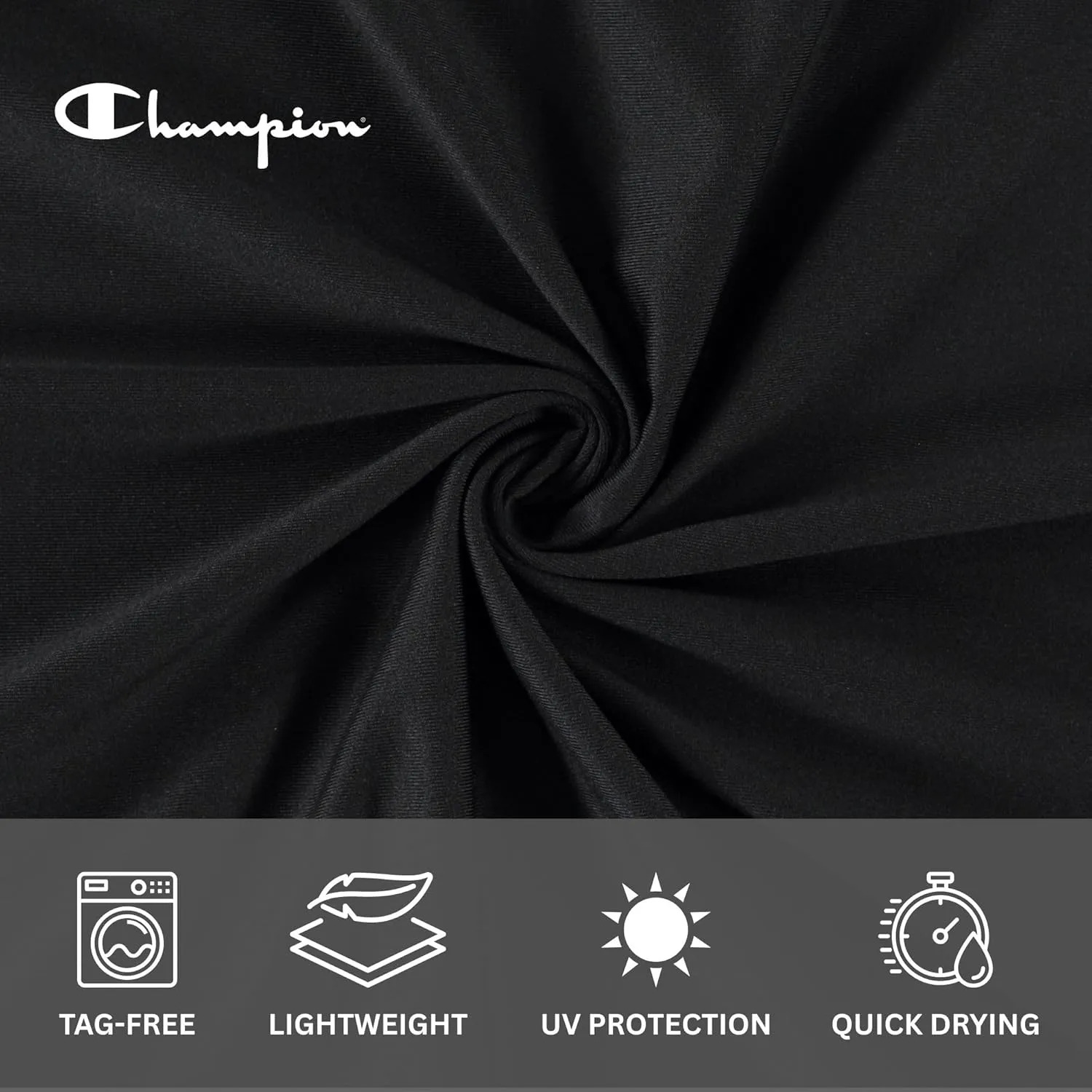 Champion Rash Guard for Men, Long Sleeve Mens Swim Shirt for Fishing Hiking UPF  50 SPF Sun UV Protection, Quick Dry