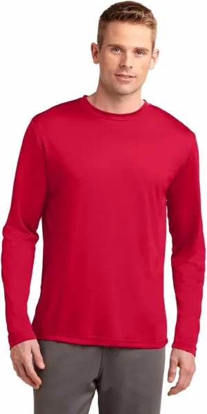 Clothe Co. Mens Long Sleeve Tee Shirts Moisture Wicking Dry Fit T-Shirts (Available in Big & Tall)