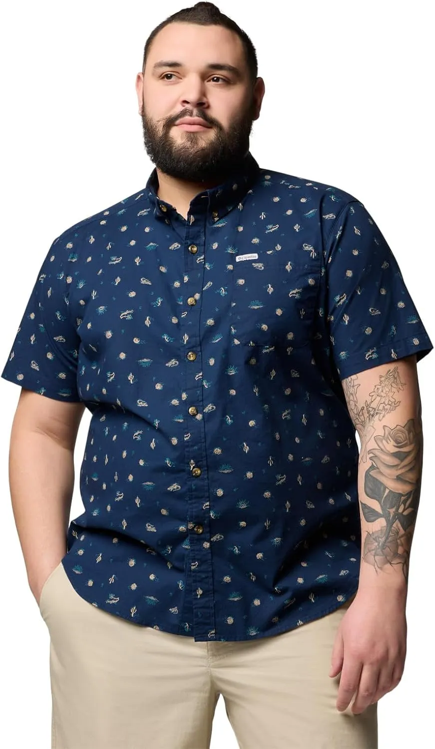 Columbia Men's Rapid Rivers Printed Short Sleeve Shirt