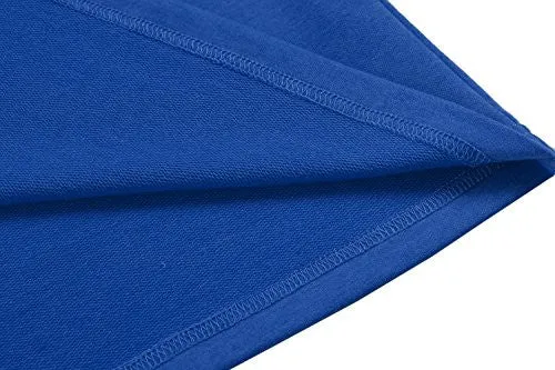 Coofandy Mens Casual Basic Thermal Turtleneck Slim Fit Pullover Thermal Sweaters, Blue, Medium