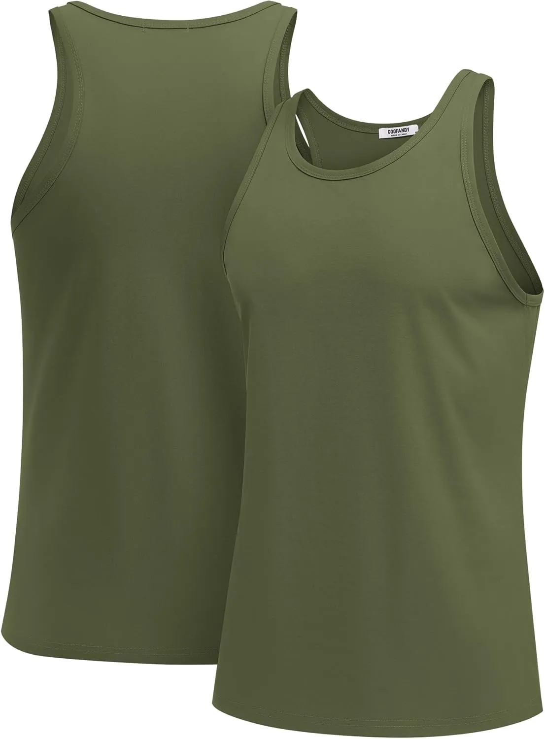 COOFANDY Men's Workout Tank Tops 2 Pack Y Back Sleeveless Shirts Gym Muscle T Shirt Bodybuidling Athletic Stringer Tee