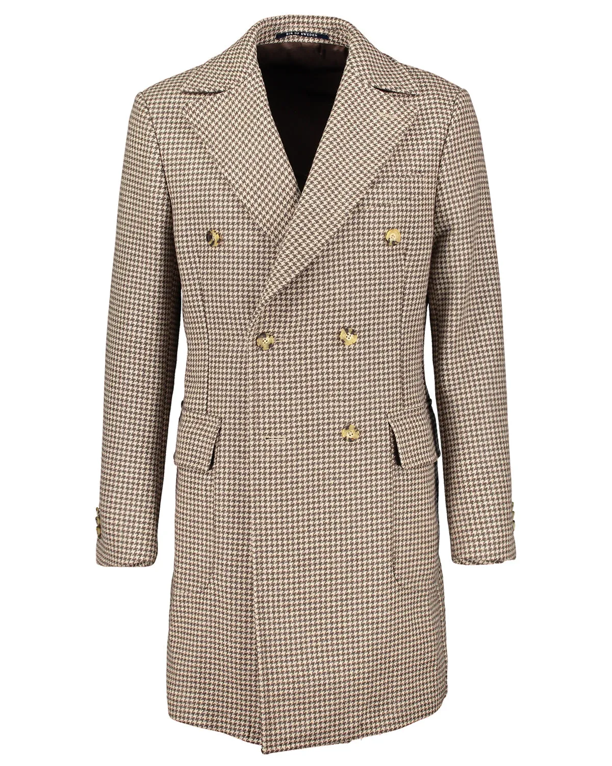 Corleone Brown Double Breasted Polo Coat