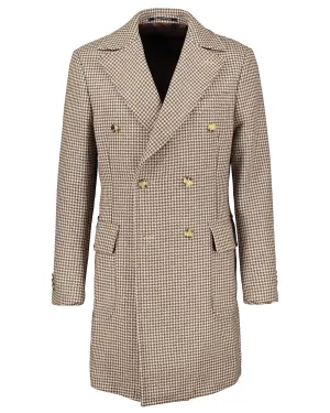 Corleone Brown Double Breasted Polo Coat