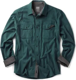 CQR Men's All Cotton Flannel Shirt, Long Sleeve Casual Button Down Plaid Shirt, Brushed Soft Outdoor Tactical Work Shirts