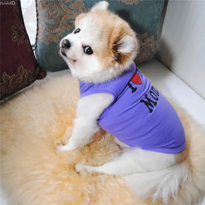 Cute Summer Dog T-Shirt for Small Pets