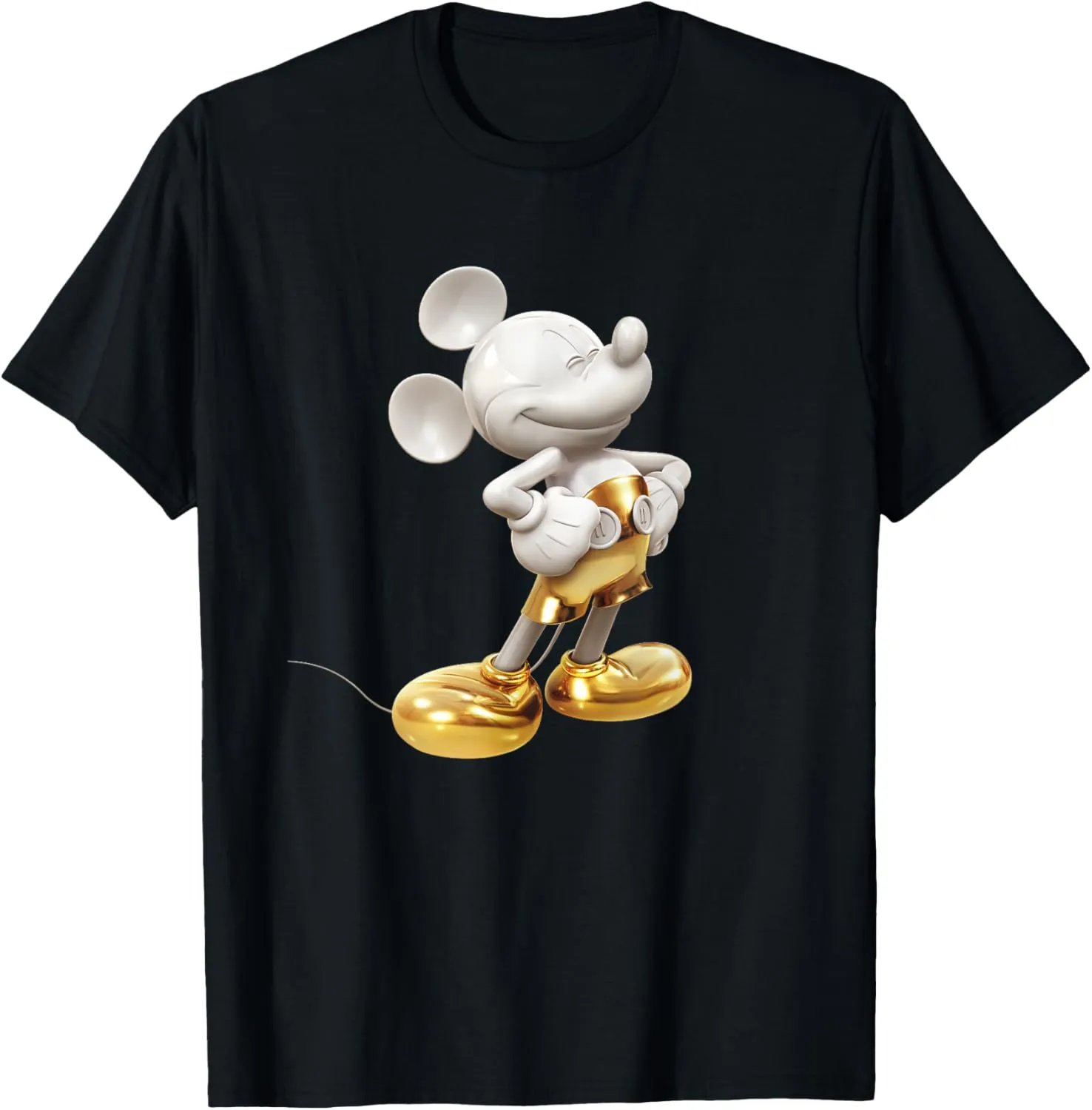 Disney Gold Mickey Mouse Pose,Short Sleeve T-Shirt