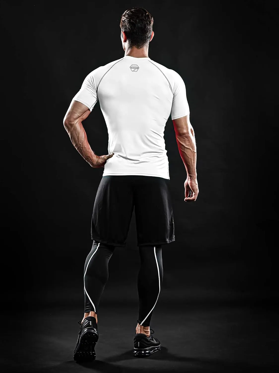 DRSKIN 3, 2 or 1 Pack Men's Compression Shirt Short Sleeve Top Baselayer Sports T-Shirt Athletic Running Active Workout