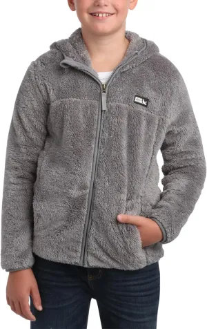 Eddie Bauer Kids' Zip Up - Kids' Full Zip Ultra Soft Sherpa Fleece Hoodie Sweatshirt for Boys and Girls (5-20)