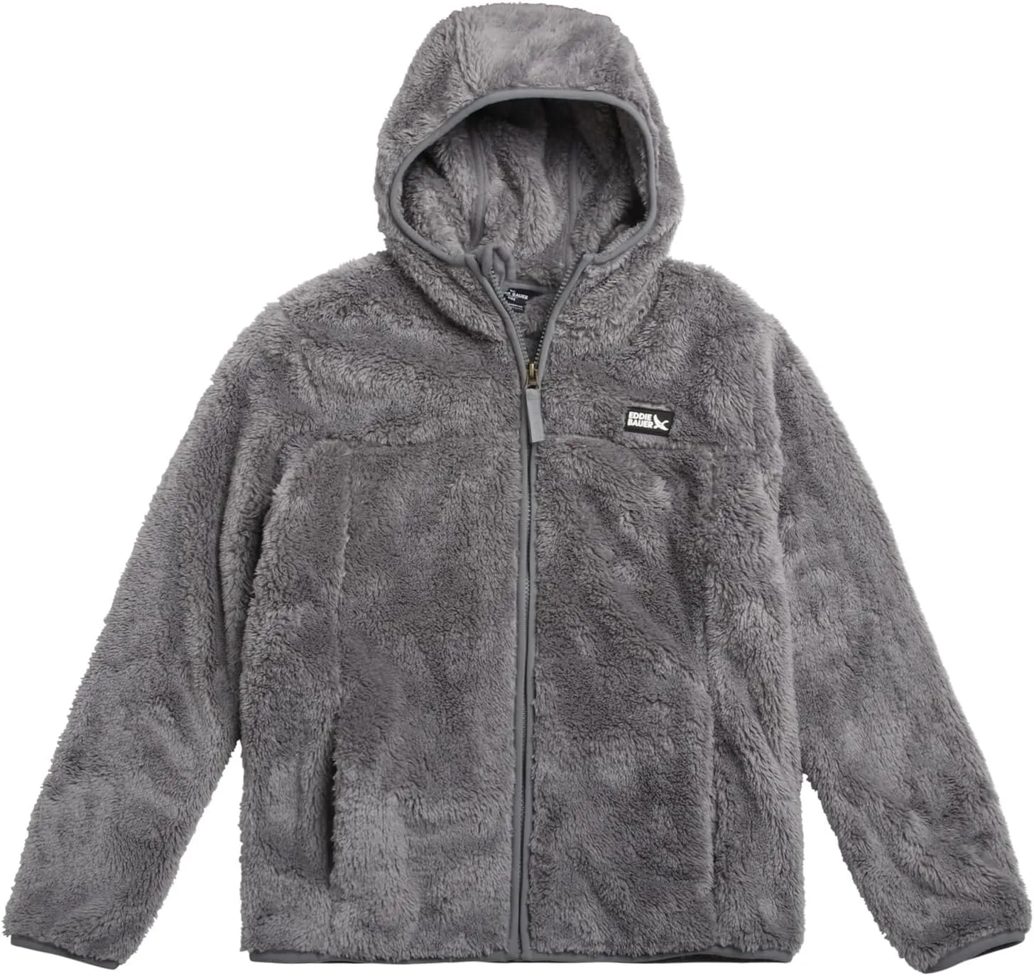Eddie Bauer Kids' Zip Up - Kids' Full Zip Ultra Soft Sherpa Fleece Hoodie Sweatshirt for Boys and Girls (5-20)