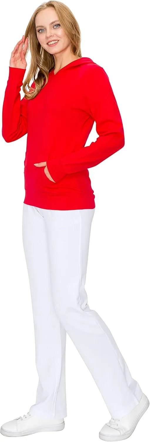 EttelLut Lightweight Comfy Cotton Casual Active Full Zip-up/Pullover Plain Hoodie Jacket