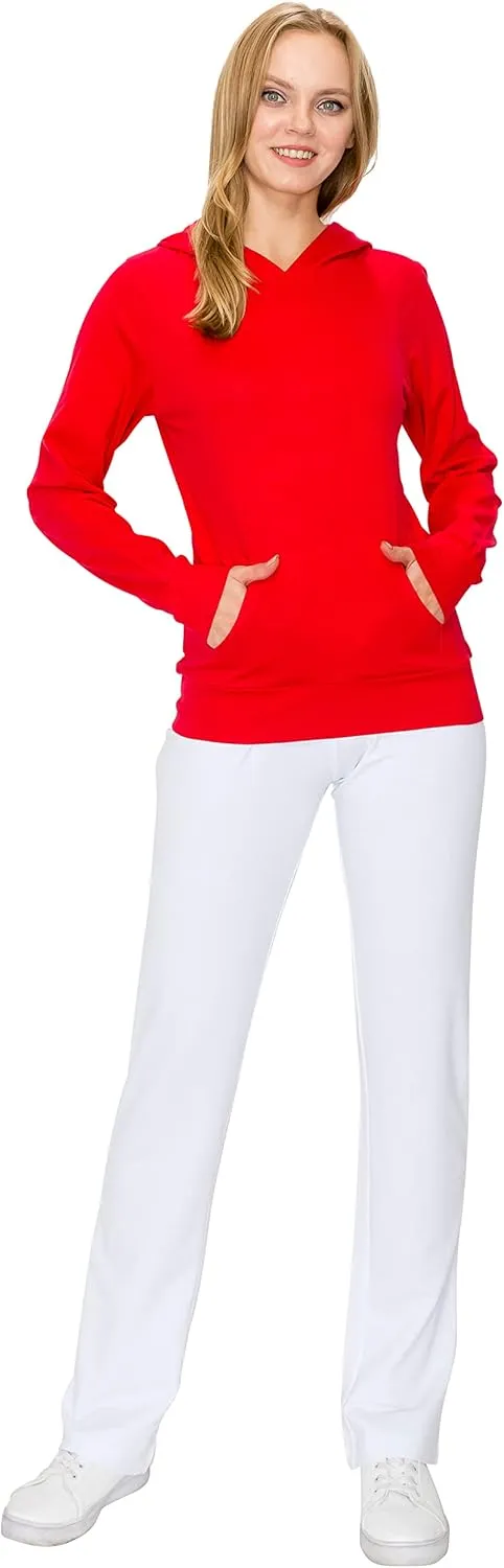 EttelLut Lightweight Comfy Cotton Casual Active Full Zip-up/Pullover Plain Hoodie Jacket