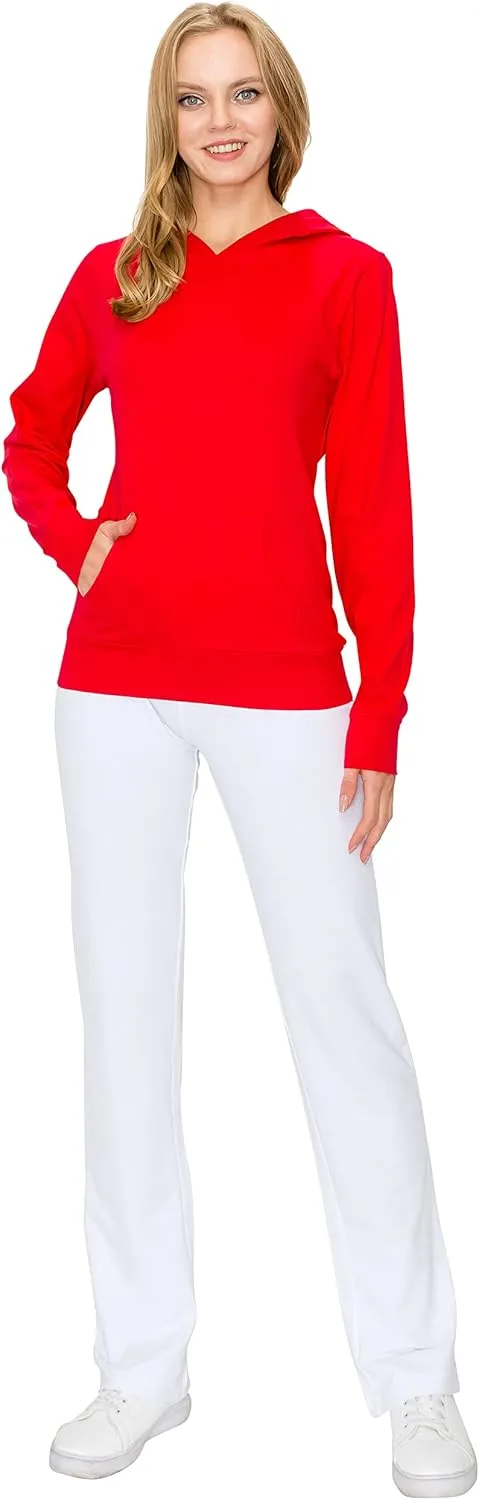 EttelLut Lightweight Comfy Cotton Casual Active Full Zip-up/Pullover Plain Hoodie Jacket
