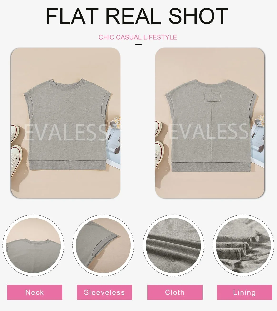EVALESS Cap Sleeve Tops for Women Summer Tank Tops Basic Tee Shirts Casual 2024 Fashion Clothes Outfits