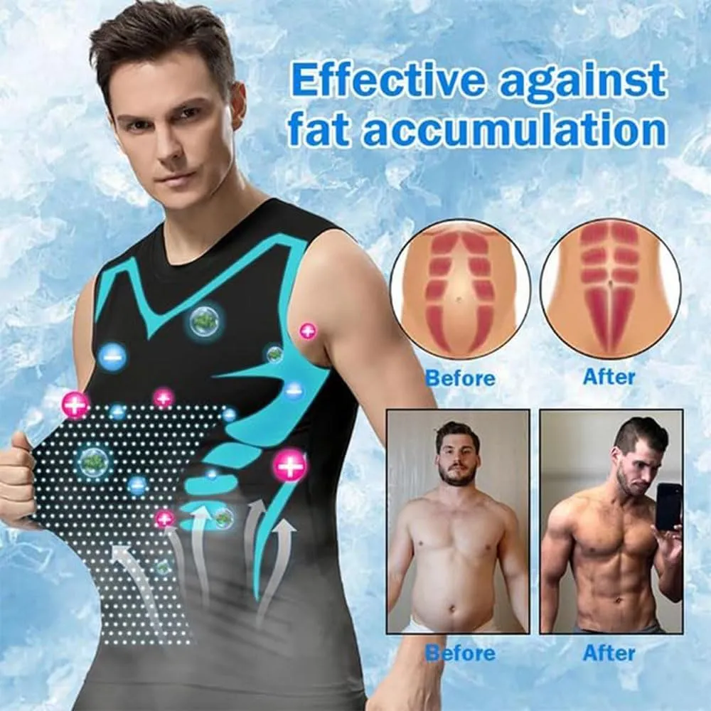 Evolv V-Boost Mens Ionic Shaping Compression Shirt  2025 Sleeveless Slim Fit Tank Top for a Toned Body