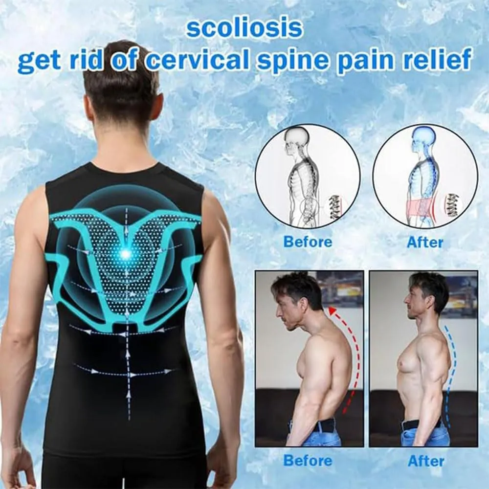 Evolv V-Boost Mens Ionic Shaping Compression Shirt  2025 Sleeveless Slim Fit Tank Top for a Toned Body