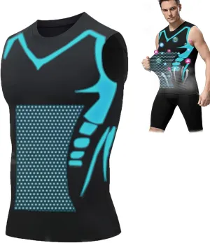 Evolv V-Boost Mens Ionic Shaping Compression Shirt  2025 Sleeveless Slim Fit Tank Top for a Toned Body