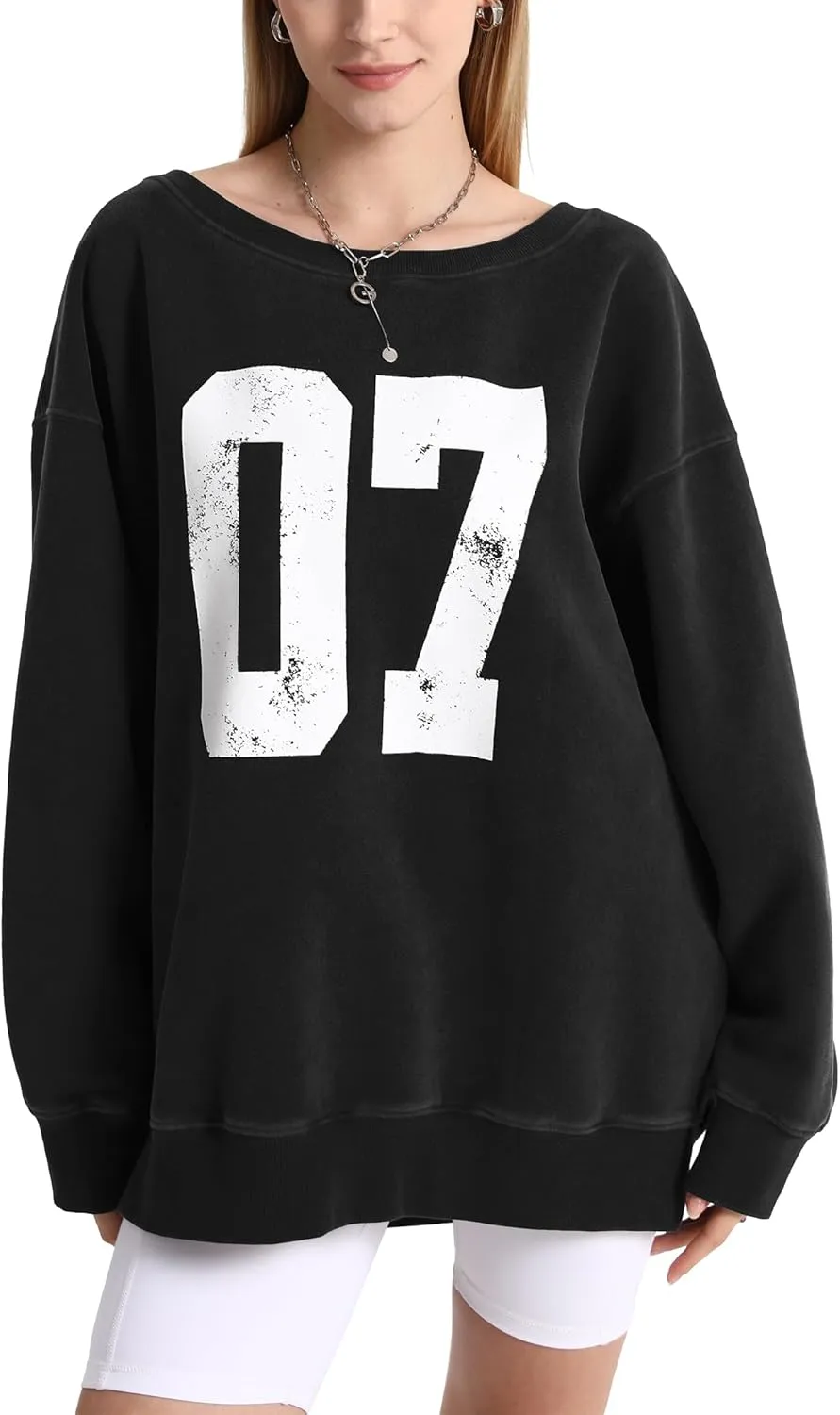 FAIABLE Womens Off-Shoulder Hoodie Heavyweight Hoodies Graphic Vintage Acid Wash Hoodie Fleece Hoodies for Women