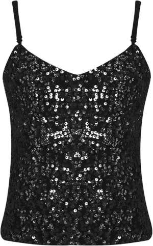 FEESHOW Little/Big Girls Shiny Metallic Camisole Tank Tops Party Fancy Vest Top Tee Shirts Sports Dance Costume