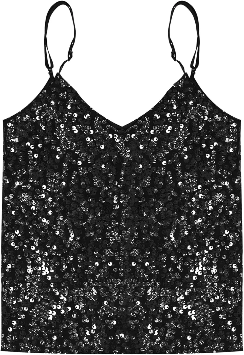 FEESHOW Little/Big Girls Shiny Metallic Camisole Tank Tops Party Fancy Vest Top Tee Shirts Sports Dance Costume